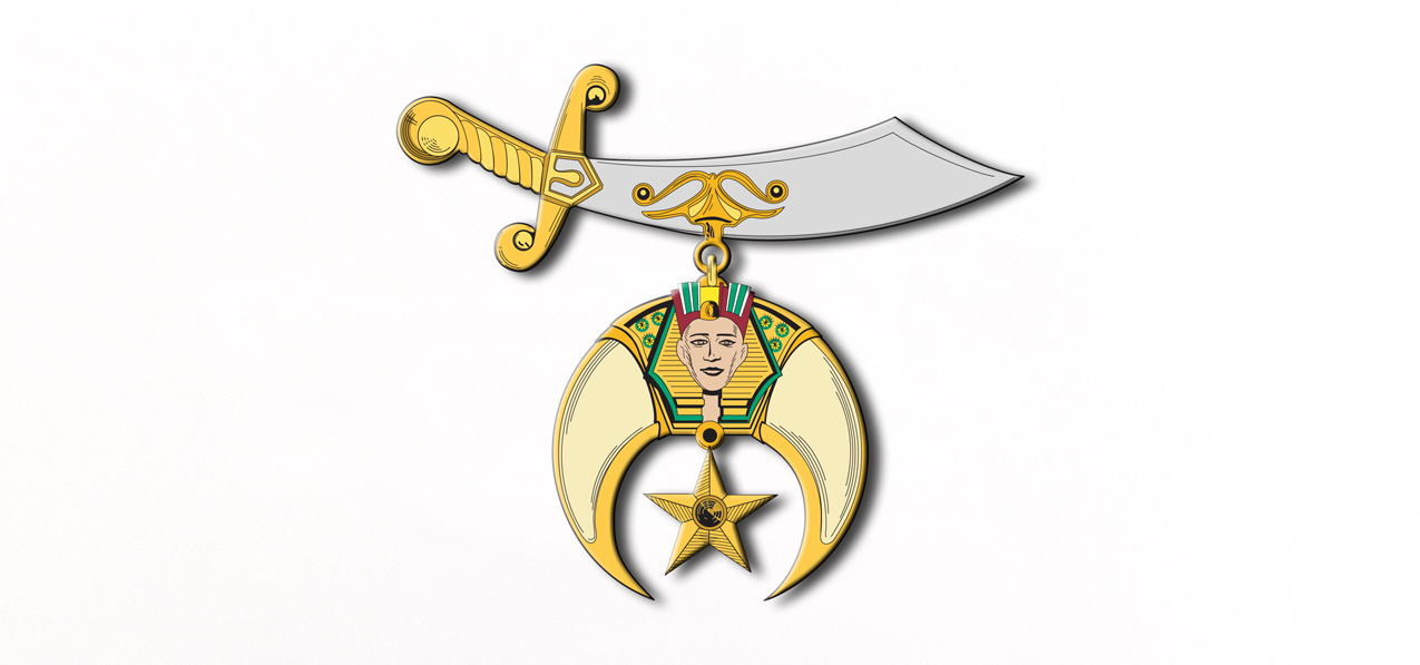 Shriner Lodge White Faux